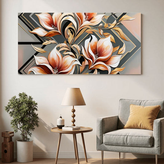 60" x 30" Printed Canvas Fabric Wall Art - No Frame (Made in USA)