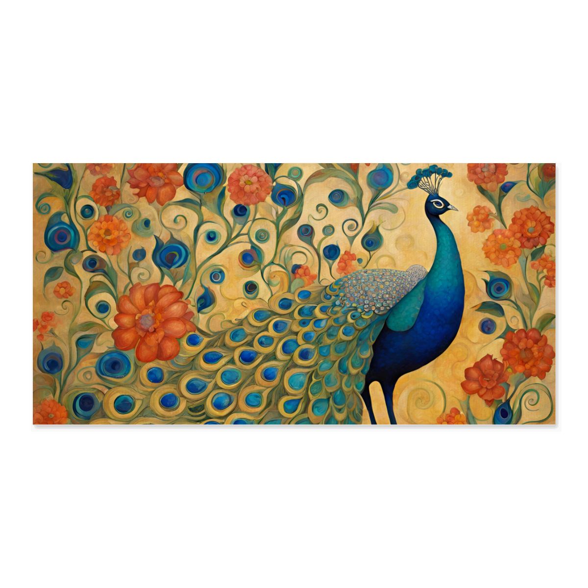 60" x 30" Printed Canvas Fabric Wall Art - No Frame (Made in USA)