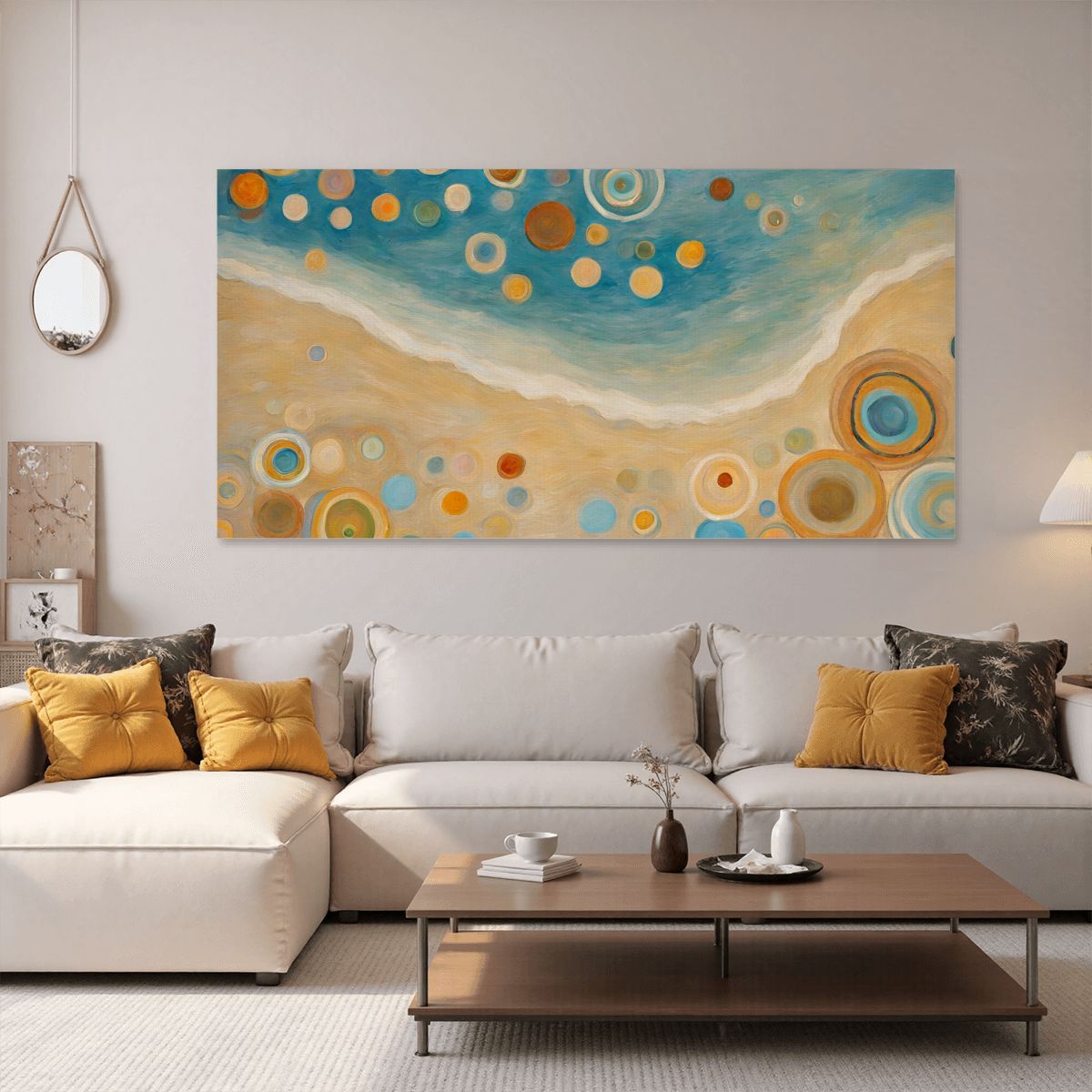 60" x 30" Printed Canvas Fabric Wall Art - No Frame (Made in USA)