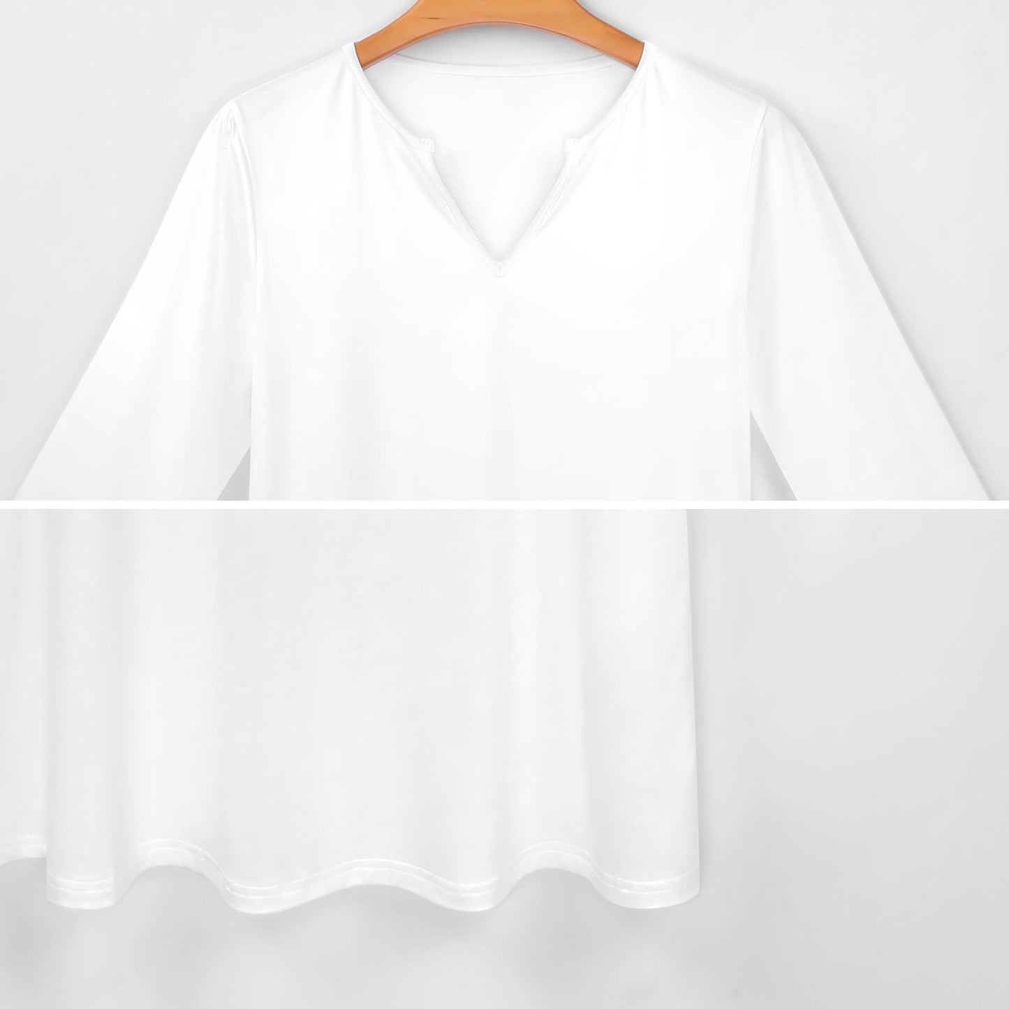 Aubrey V-neck 3/4 Sleeve Dress with Pockets