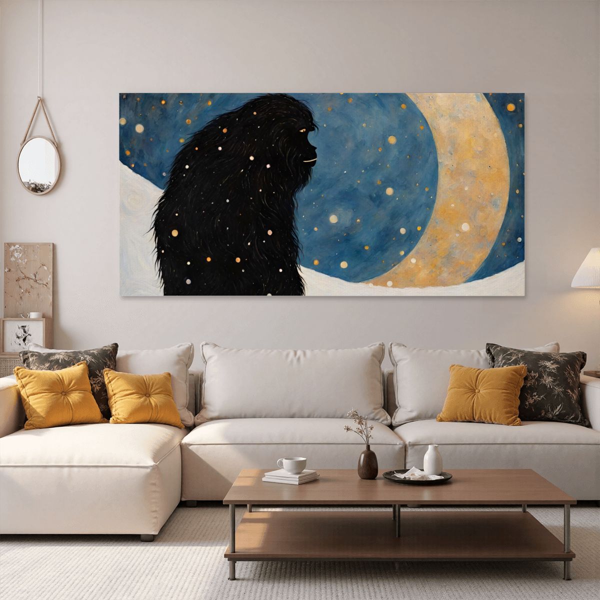 60" x 30" Printed Canvas Fabric Wall Art - No Frame (Made in USA)