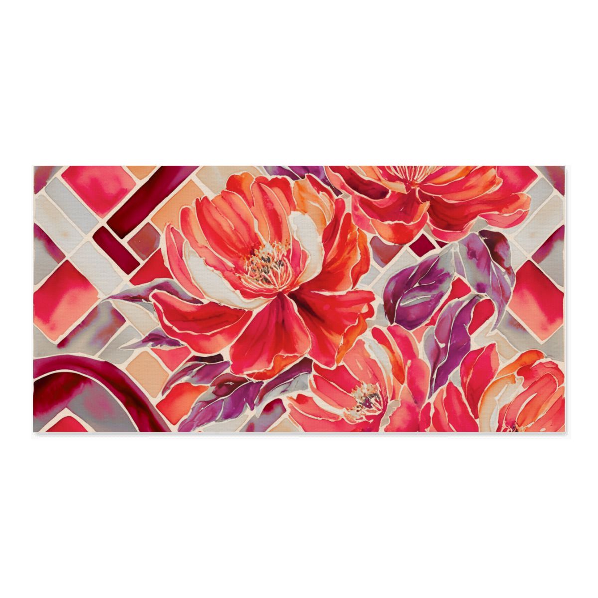 60" x 30" Printed Canvas Fabric Wall Art - No Frame (Made in USA)