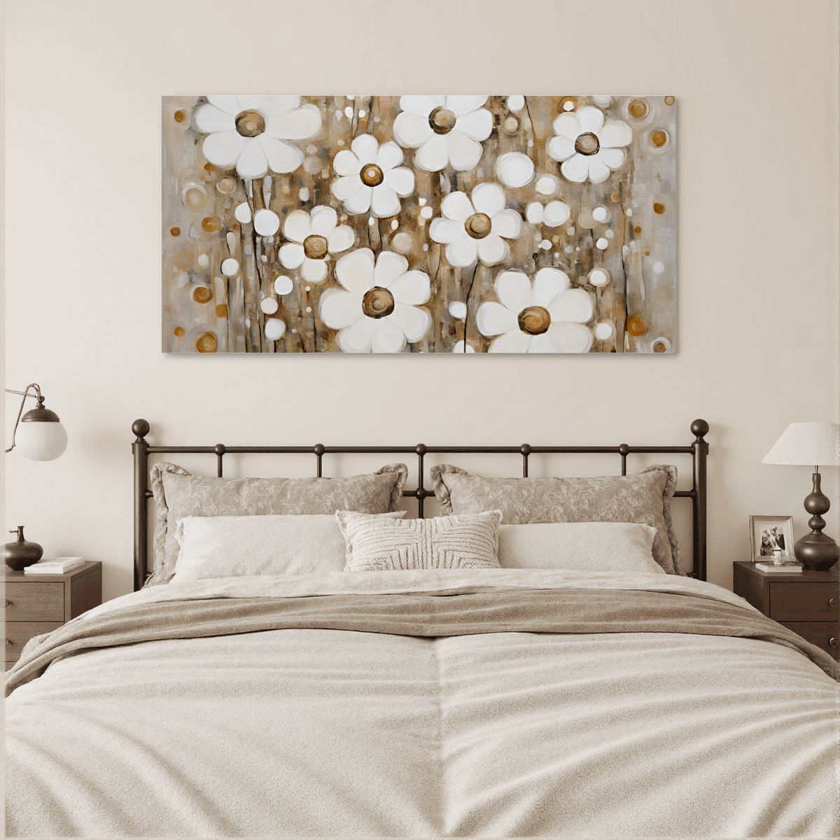 60" x 30" Printed Canvas Fabric Wall Art - No Frame (Made in USA)