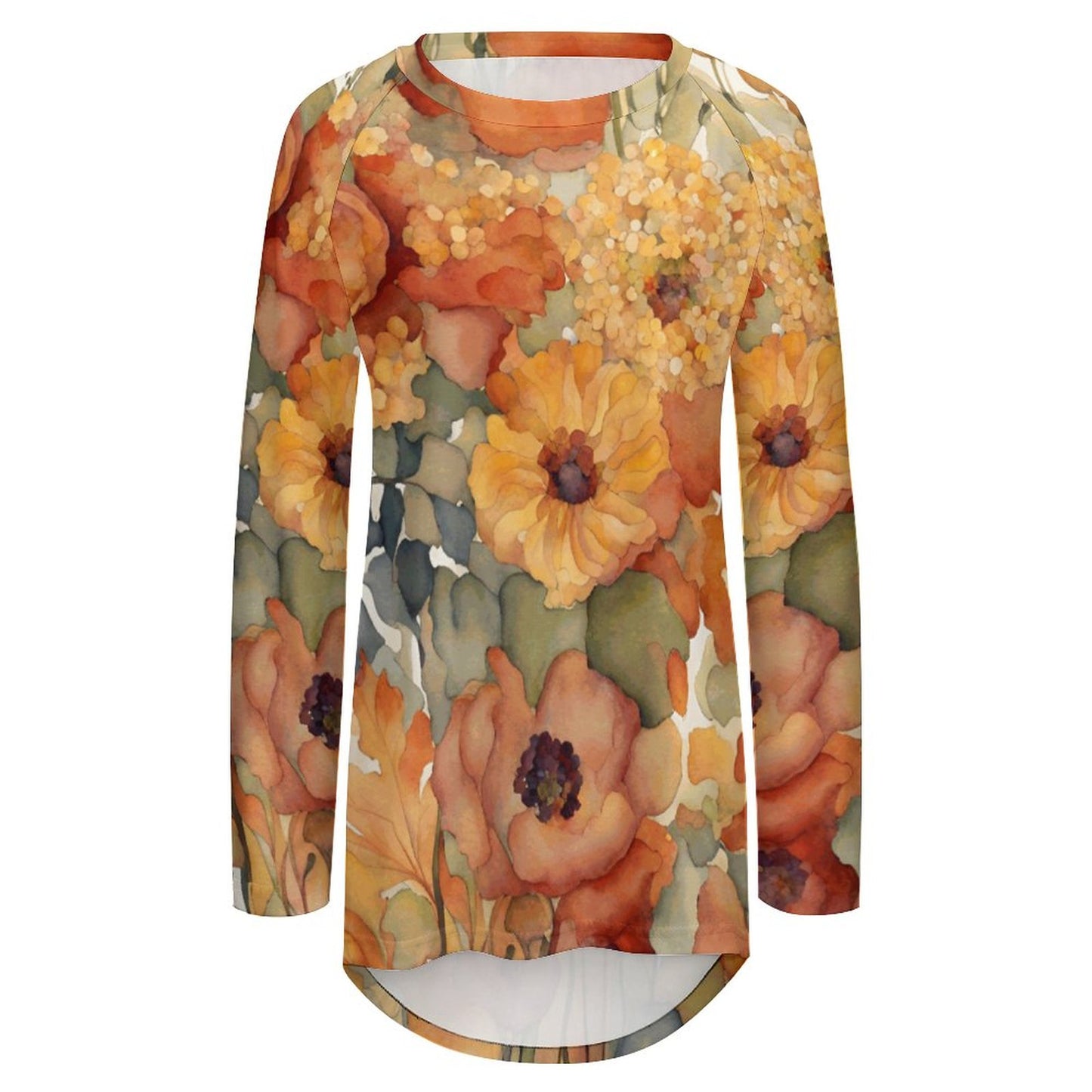 Amber Women's Long Sleeve U-Neck T-Shirt