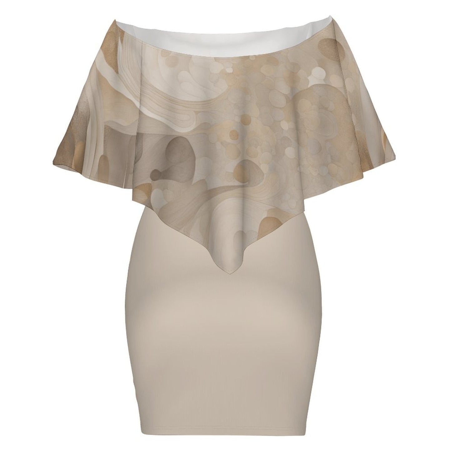 Neutral Mood Women's Off-shoulder Shawl Dress