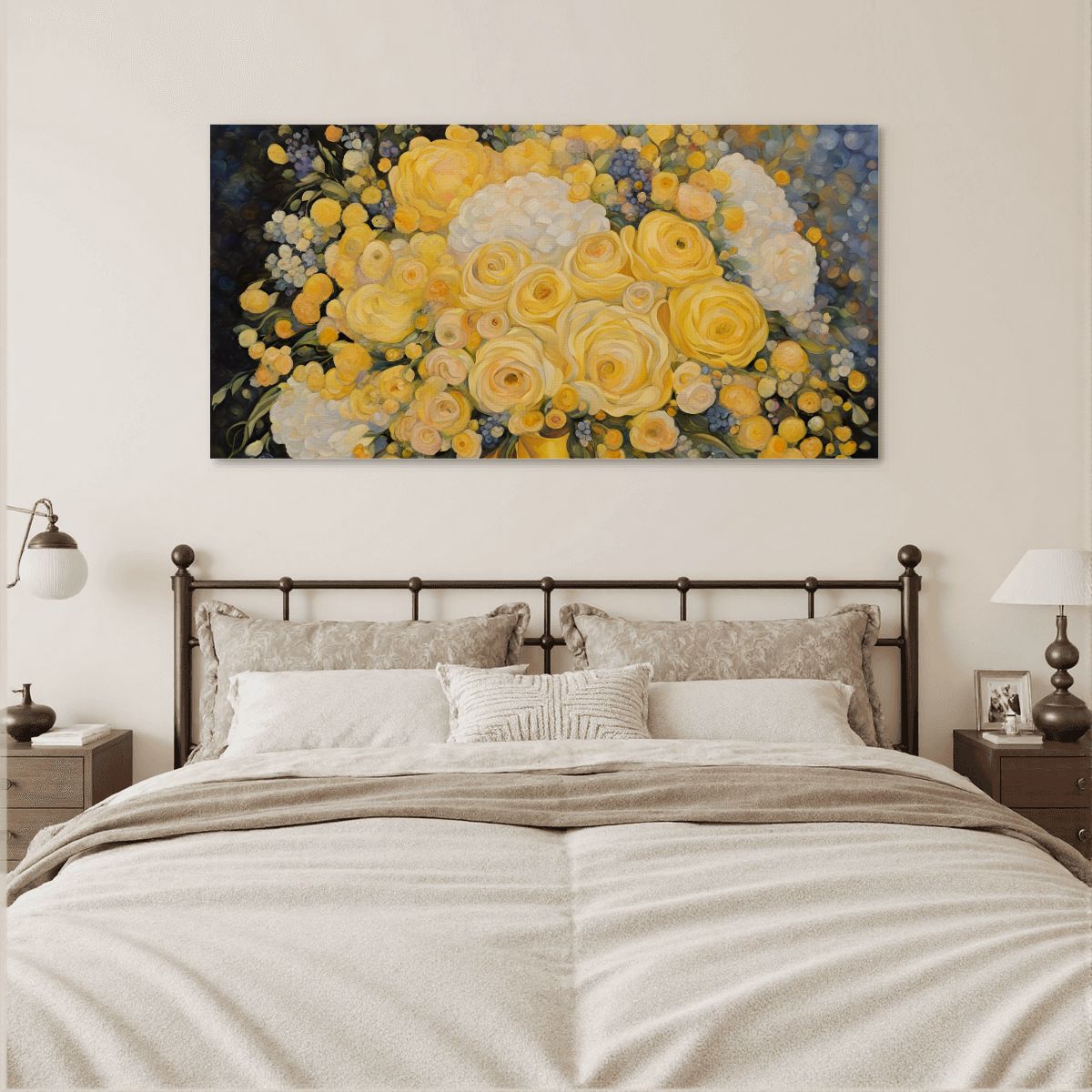 60" x 30" Printed Canvas Fabric Wall Art - No Frame (Made in USA)