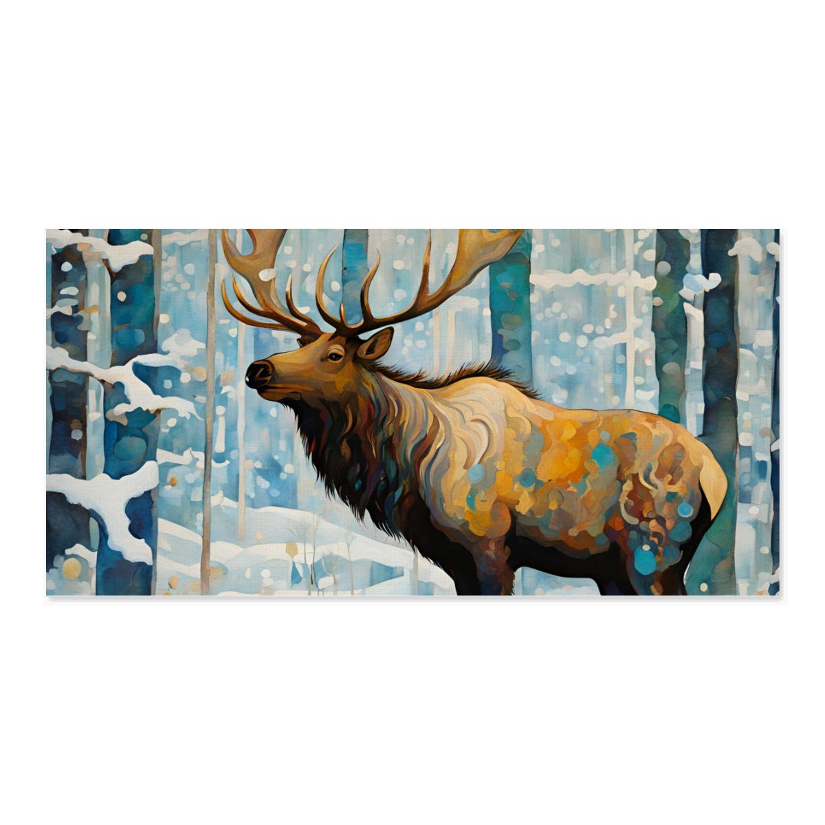 60" x 30" Printed Canvas Fabric Wall Art - No Frame (Made in USA)