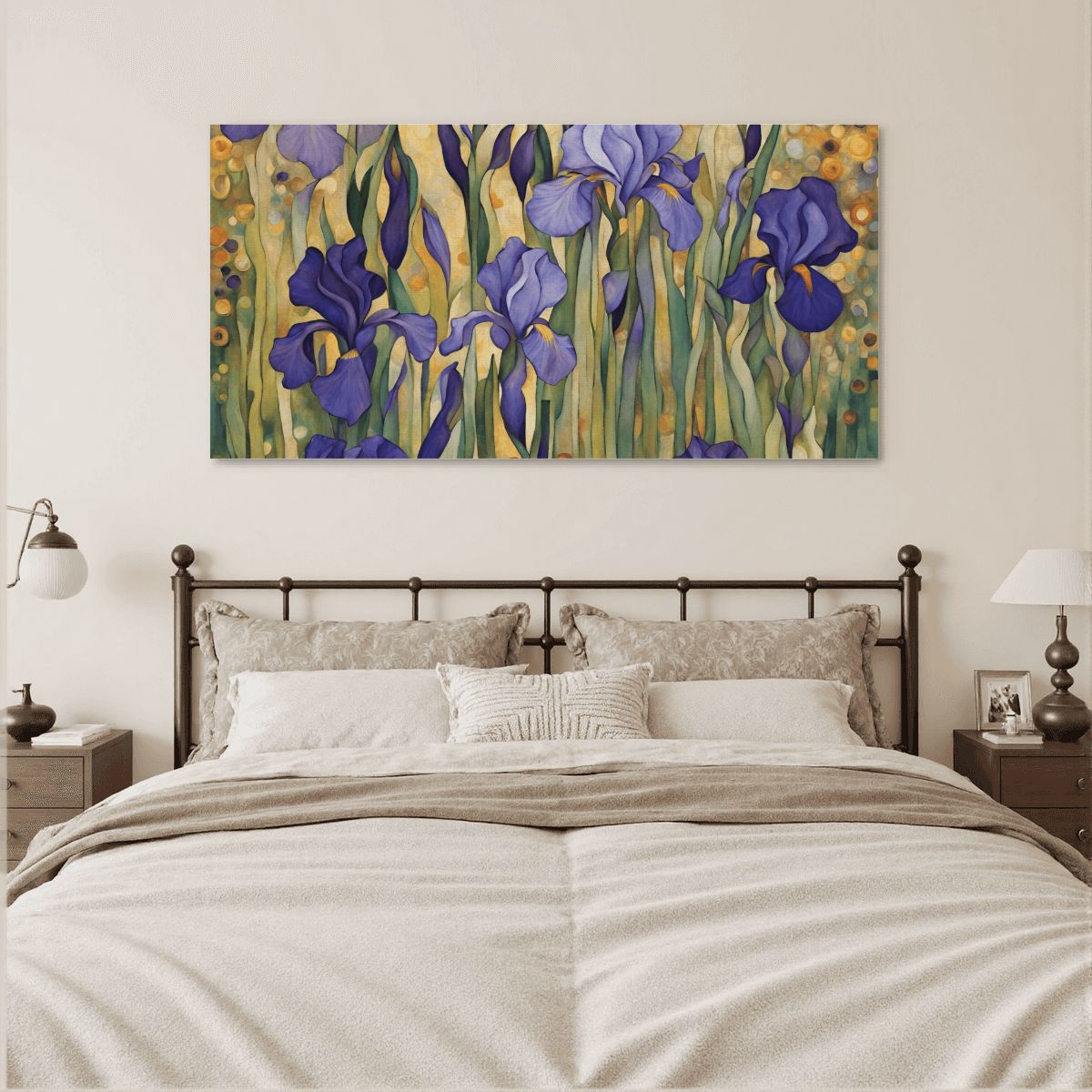 60" x 30" Printed Canvas Fabric Wall Art - No Frame (Made in USA)