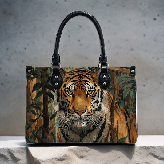 Tiger Women's PU Leather Shoulder Handbag