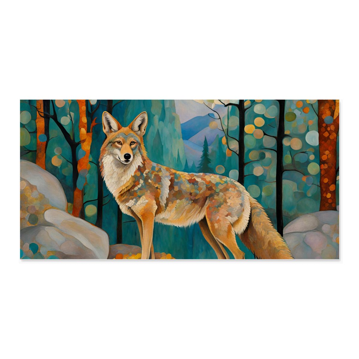 60" x 30" Printed Canvas Fabric Wall Art - No Frame (Made in USA)