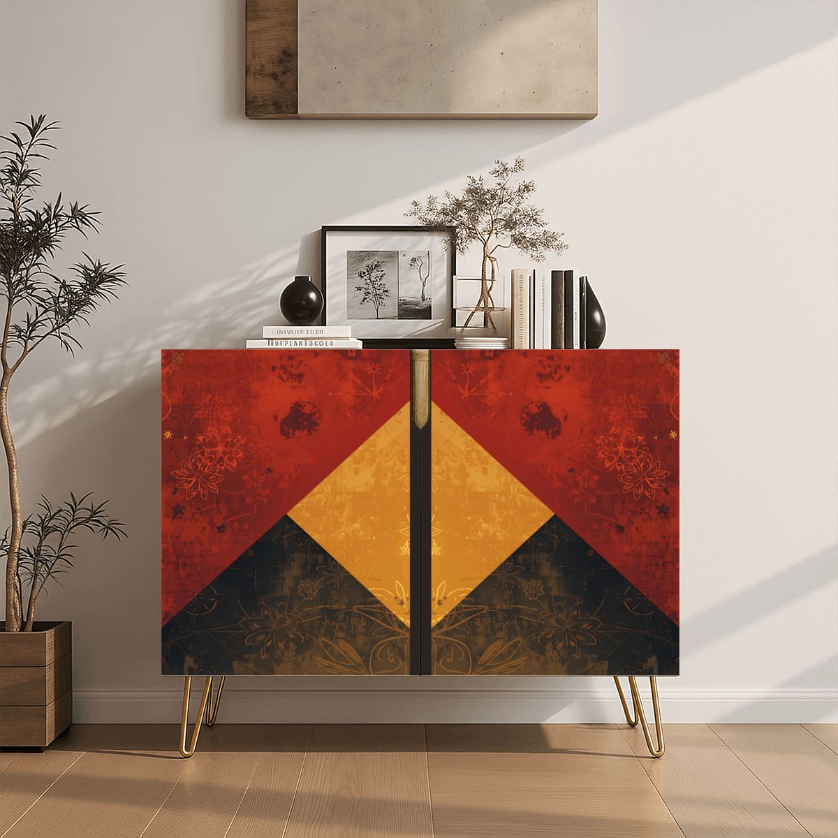 Modern Wooden Storage Cabinet (Made in USA)