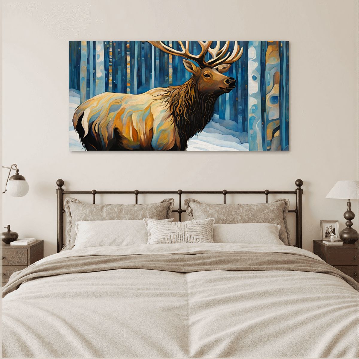 60" x 30" Printed Canvas Fabric Wall Art - No Frame (Made in USA)