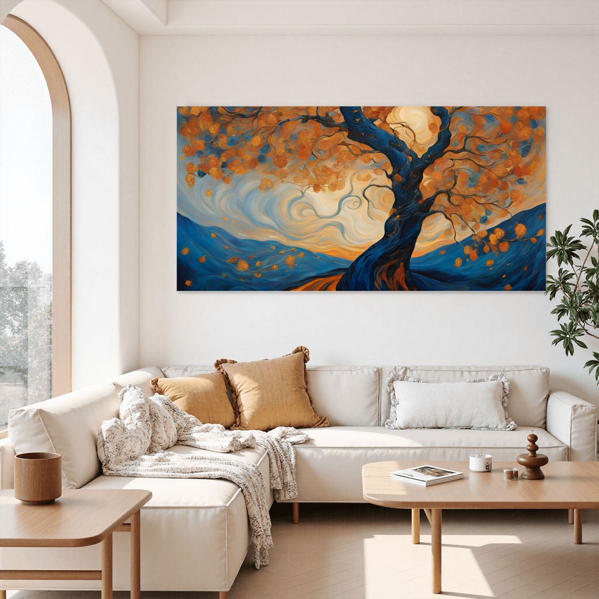 60" x 30" Printed Canvas Fabric Wall Art - No Frame (Made in USA)