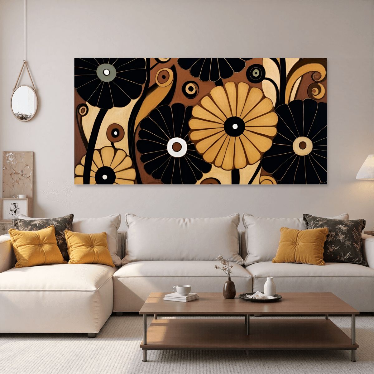 60" x 30" Printed Canvas Fabric Wall Art - No Frame (Made in USA)