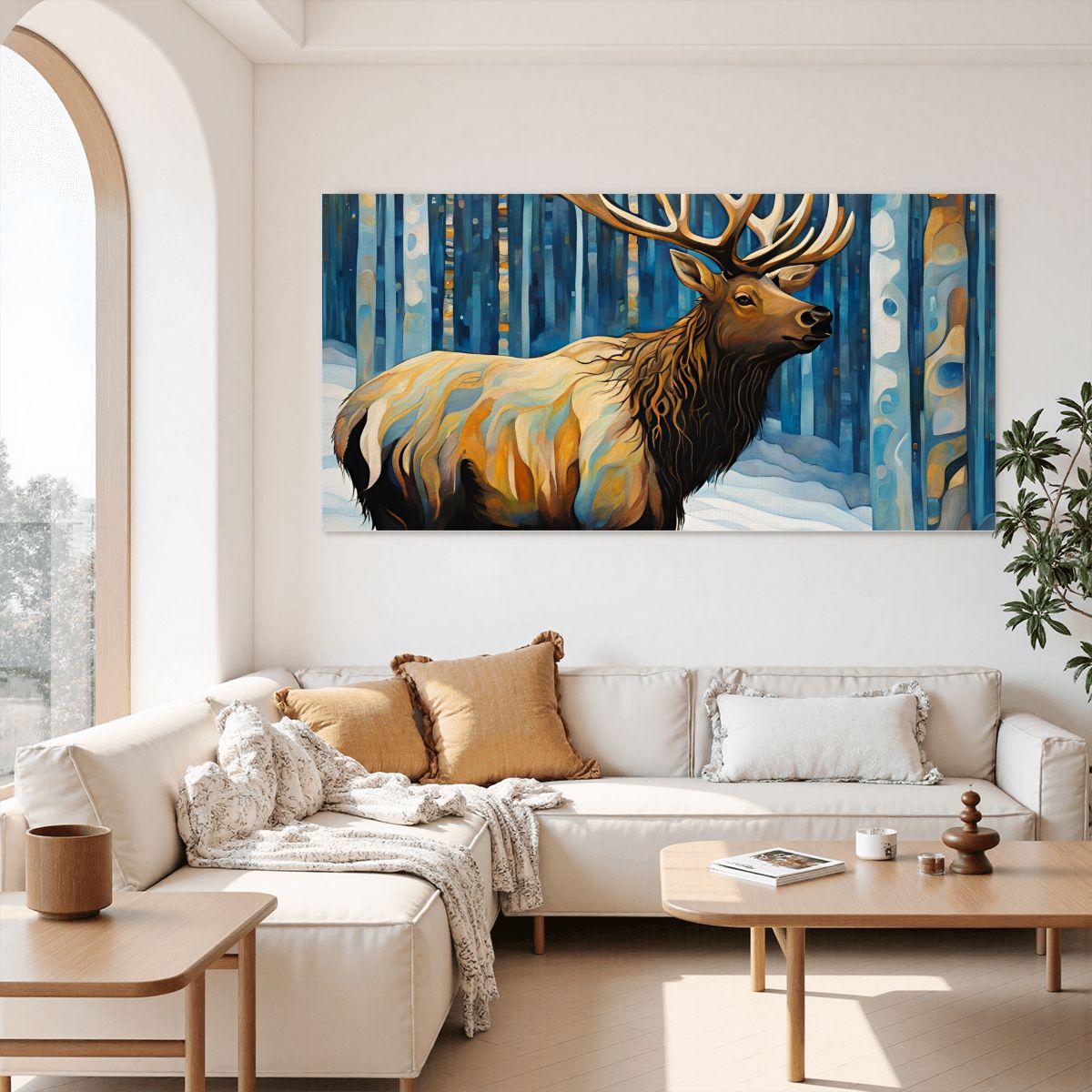 60" x 30" Printed Canvas Fabric Wall Art - No Frame (Made in USA)