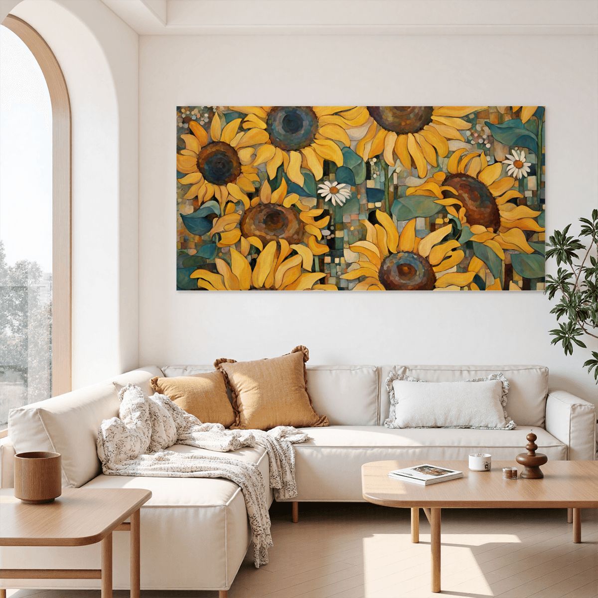 60" x 30" Printed Canvas Fabric Wall Art - No Frame (Made in USA)