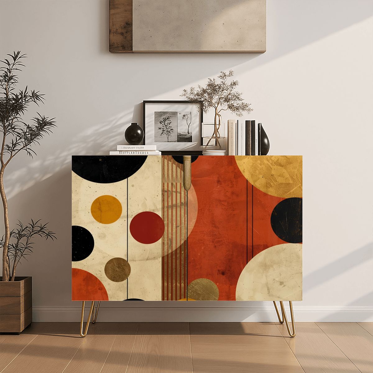 Modern Wooden Storage Cabinet (Made in USA)