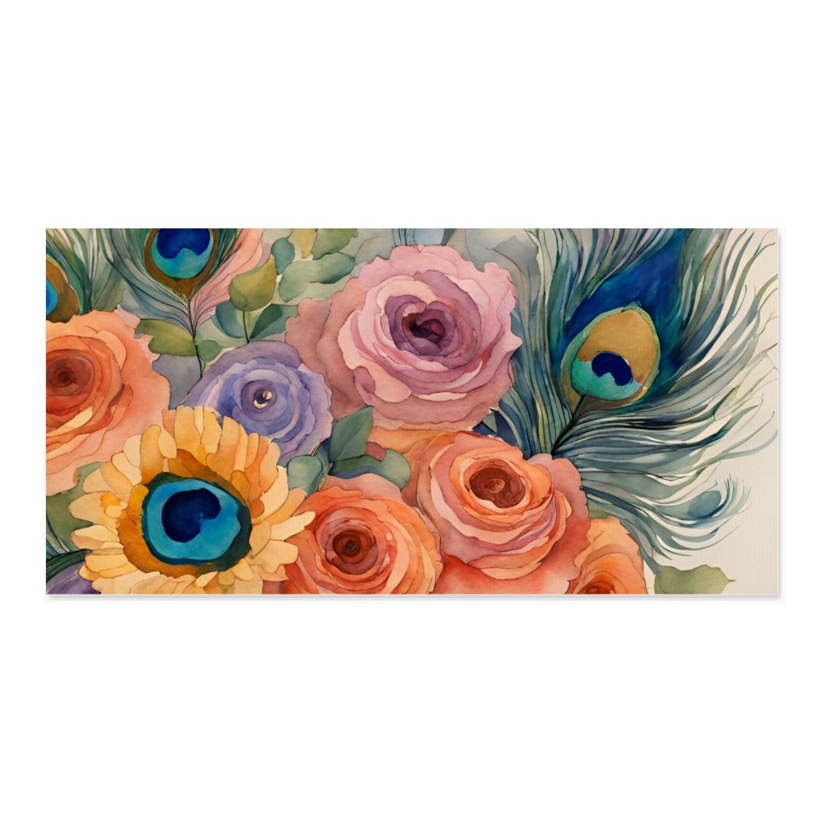 60" x 30" Printed Canvas Fabric Wall Art - No Frame (Made in USA)