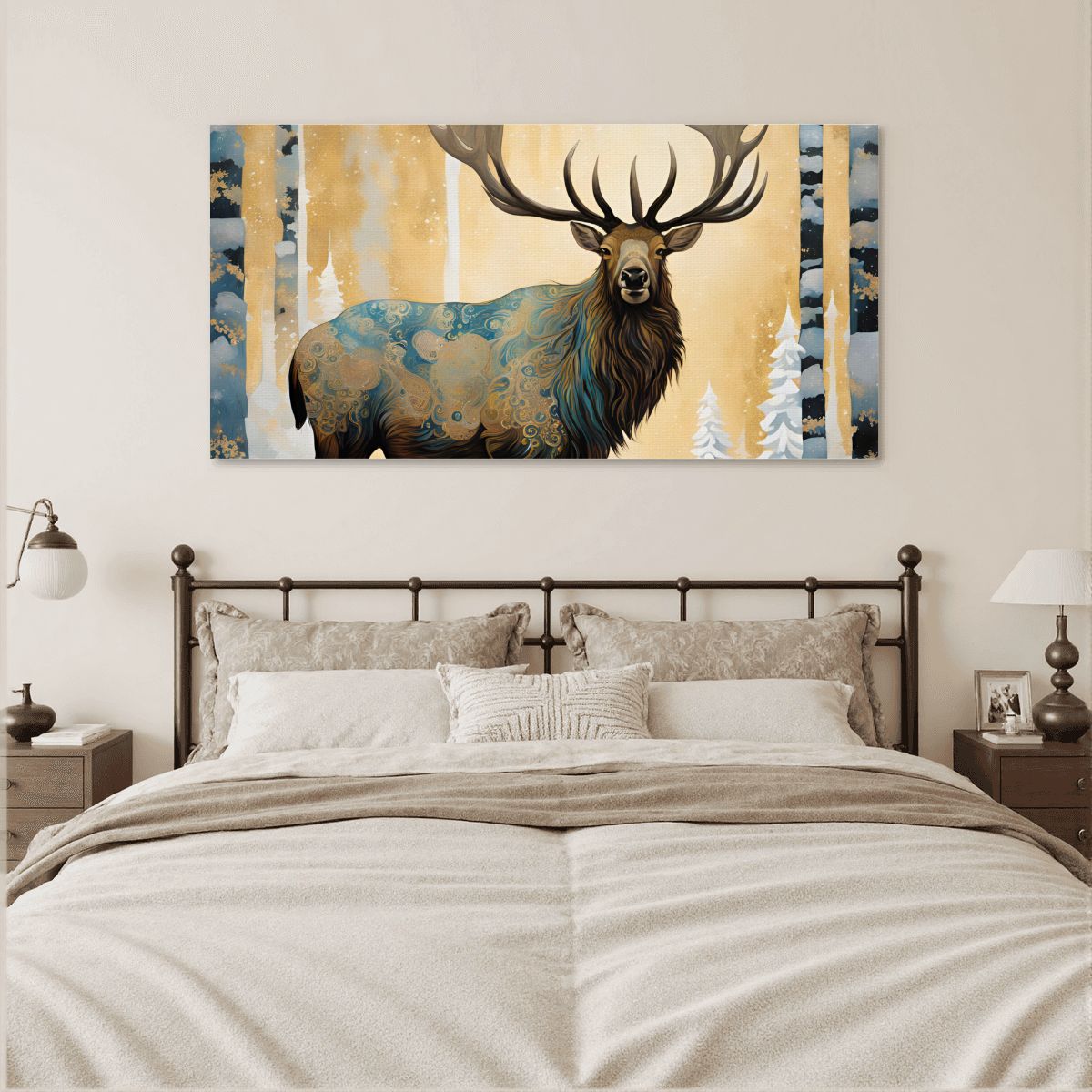 60" x 30" Printed Canvas Fabric Wall Art - No Frame (Made in USA)