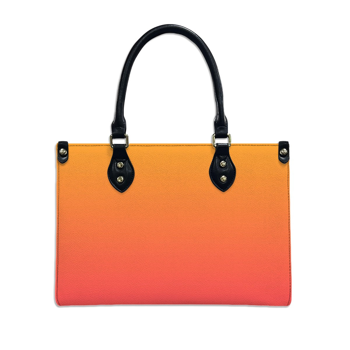 Orange Ombre Women's PU Leather Shoulder Handbag