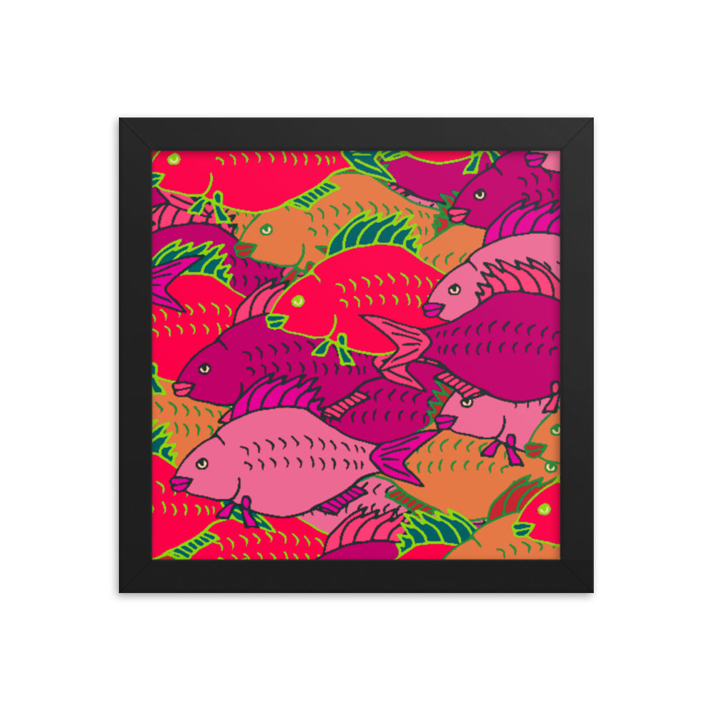 Carp Party Framed poster