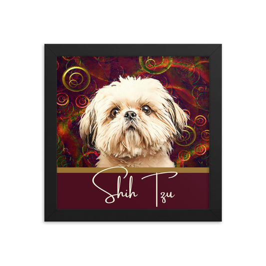 Shih Tzu Framed poster