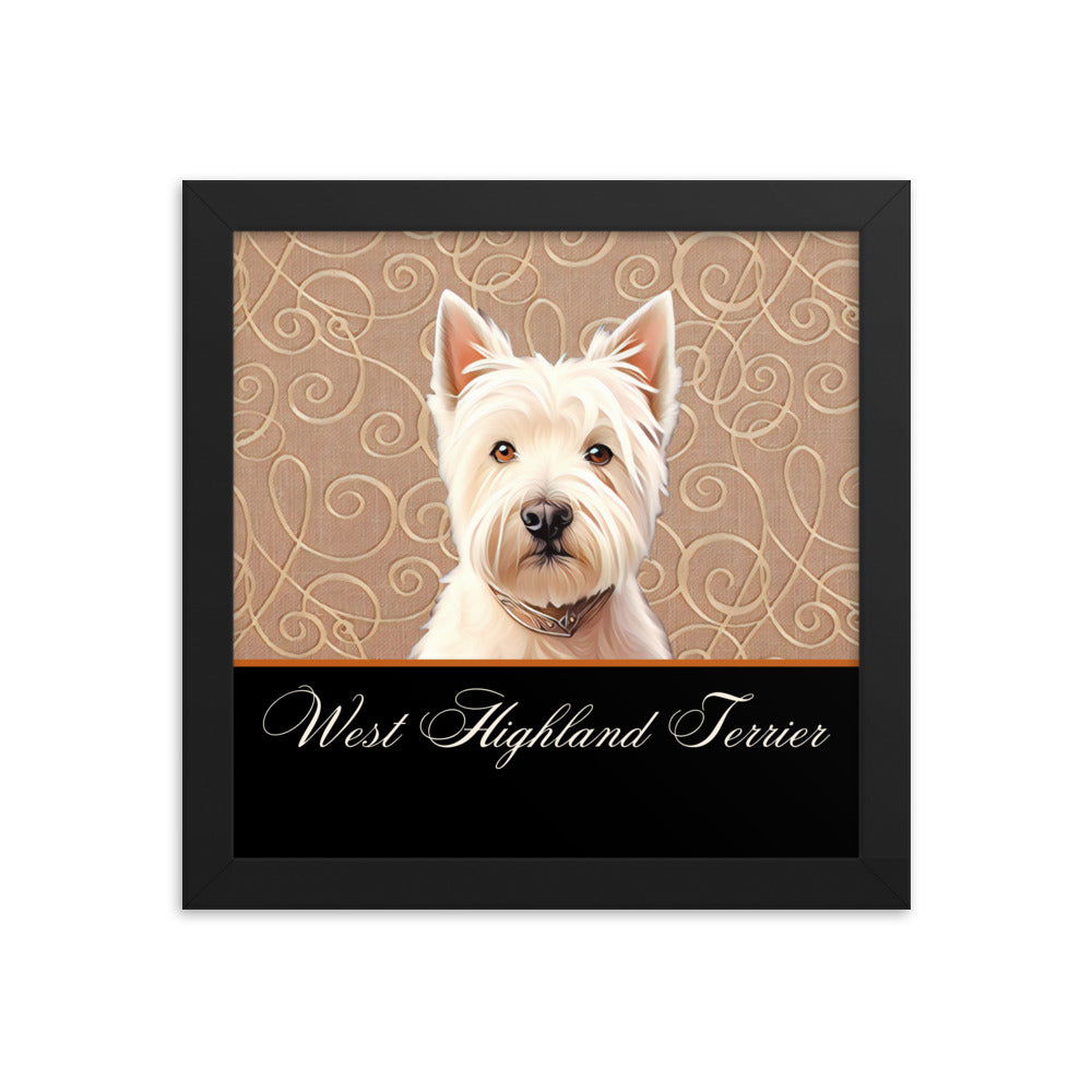 West Highland Terrier Framed poster