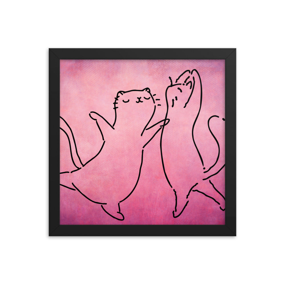 Cat Ballet Framed poster