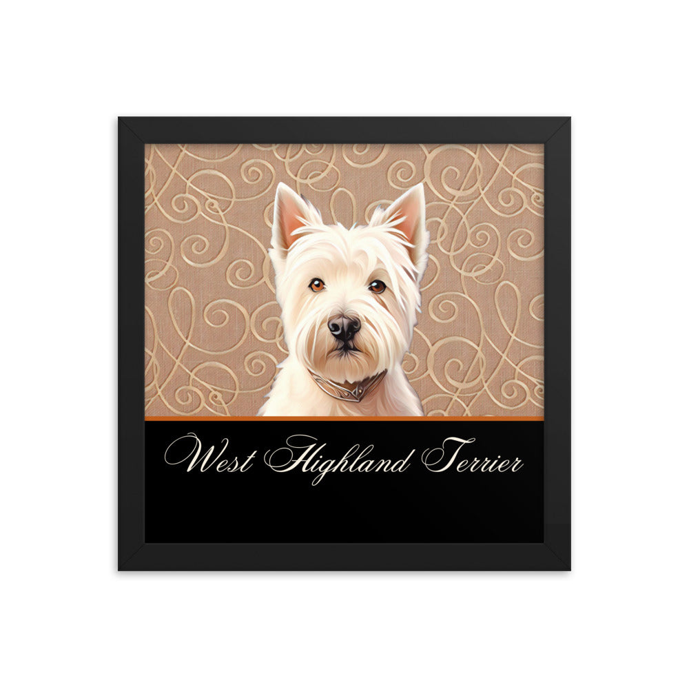 West Highland Terrier Framed poster