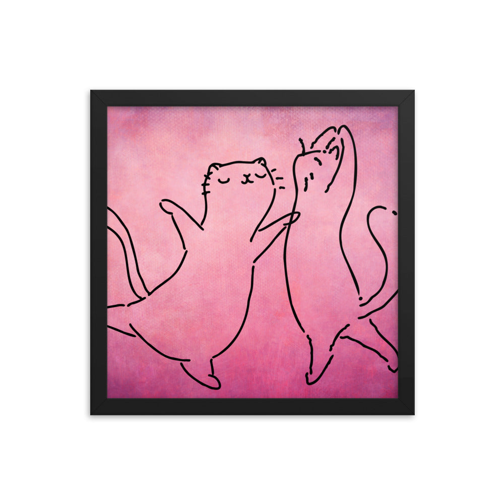 Cat Ballet Framed poster