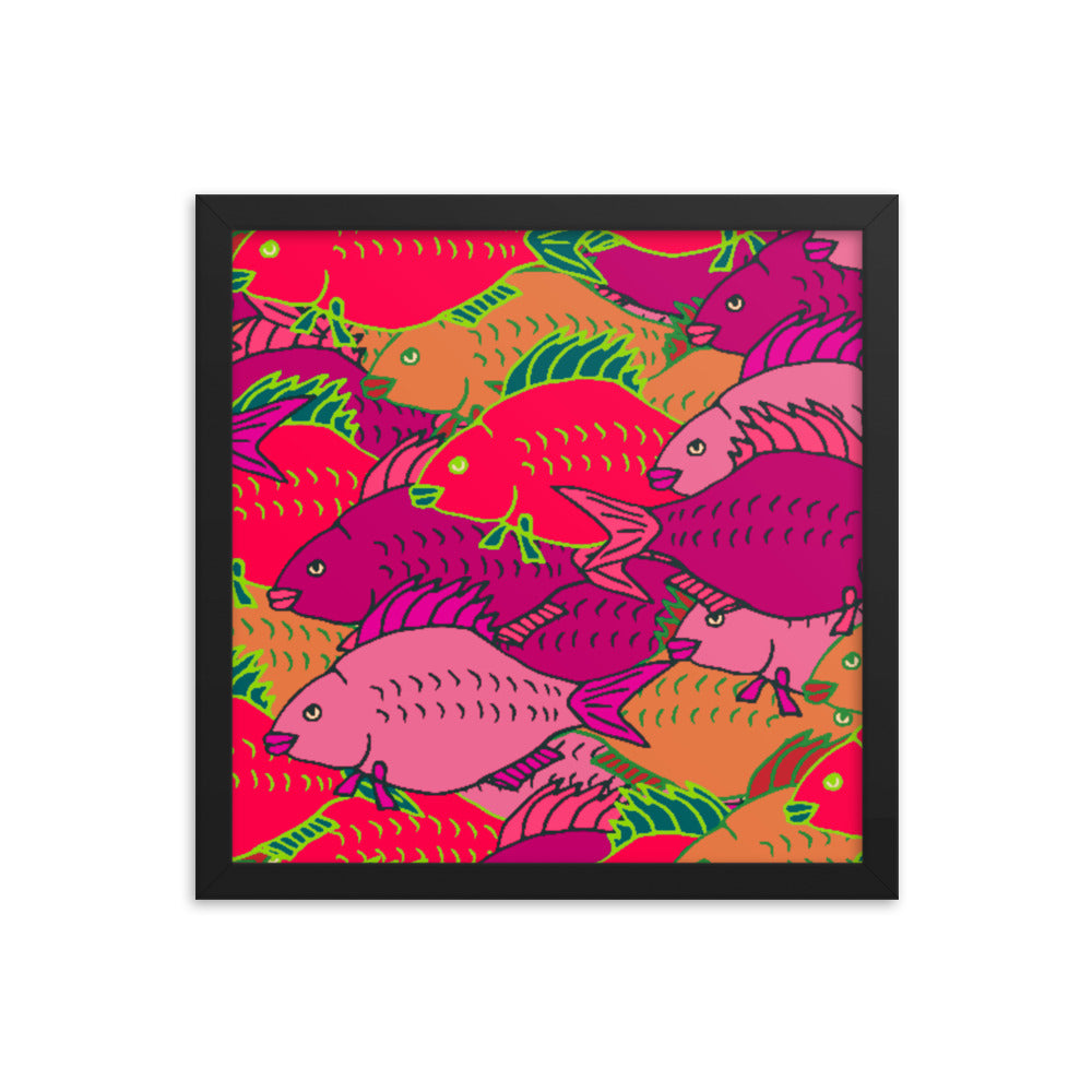 Carp Party Framed poster