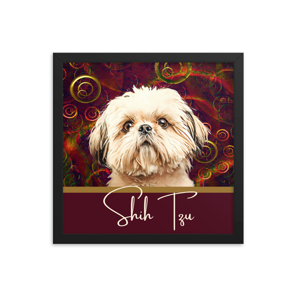 Shih Tzu Framed poster