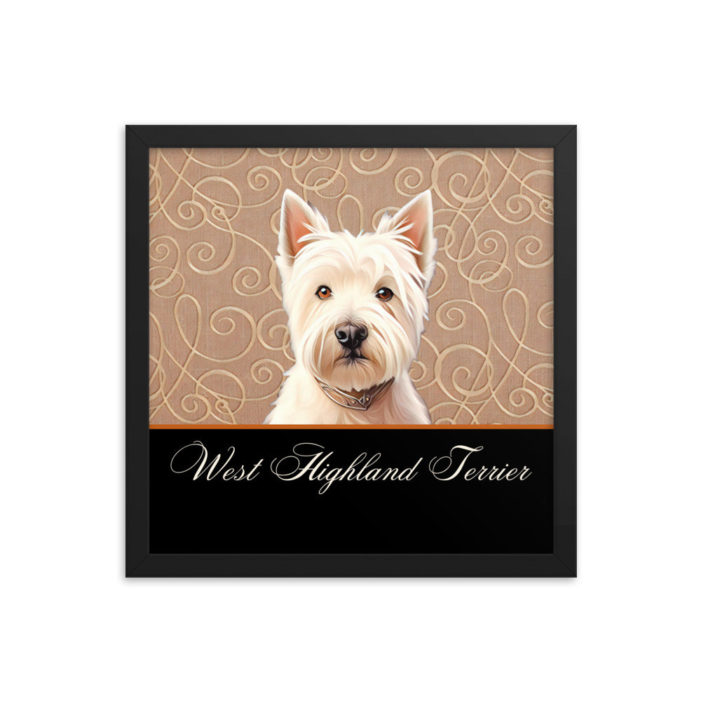 West Highland Terrier Framed poster