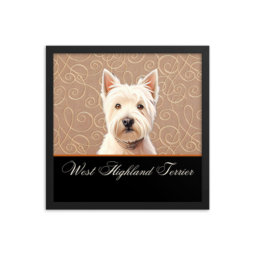 West Highland Terrier Framed poster