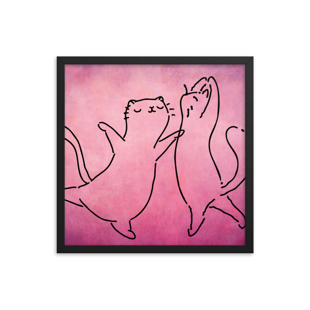 Cat Ballet Framed poster