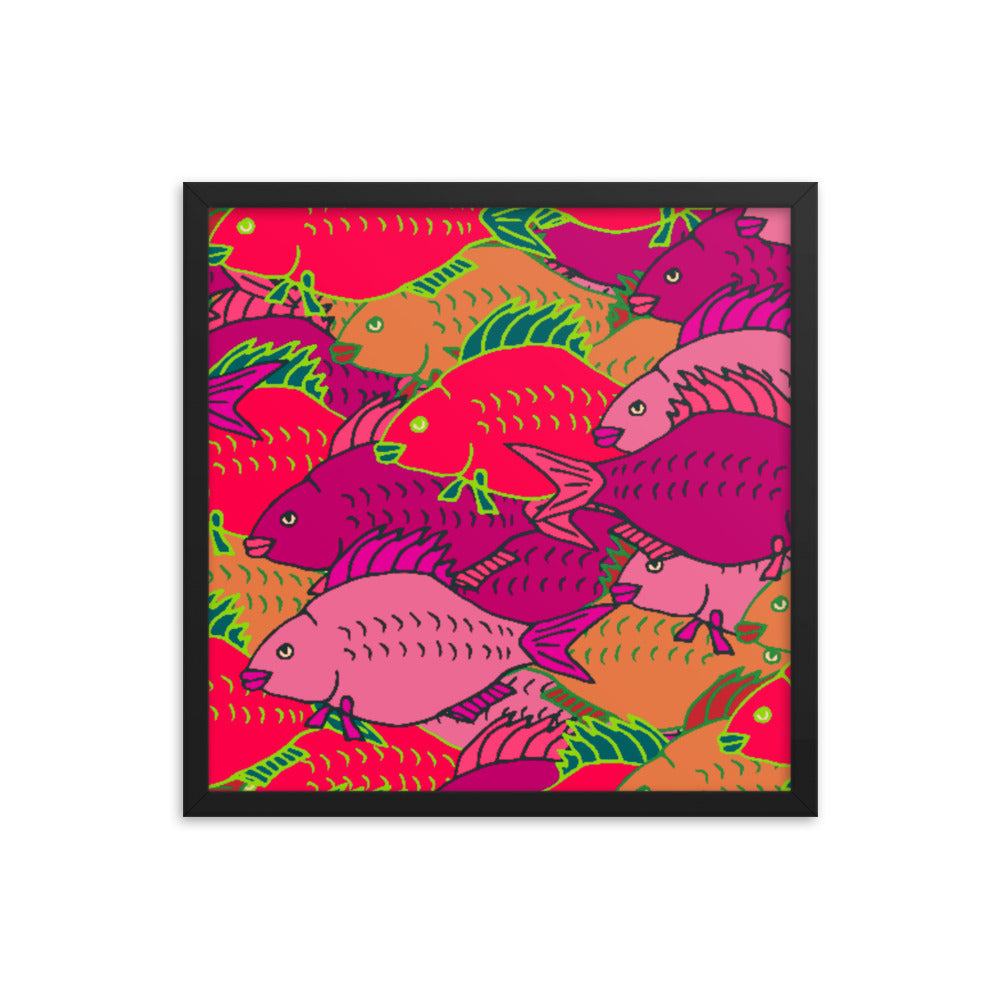 Carp Party Framed poster