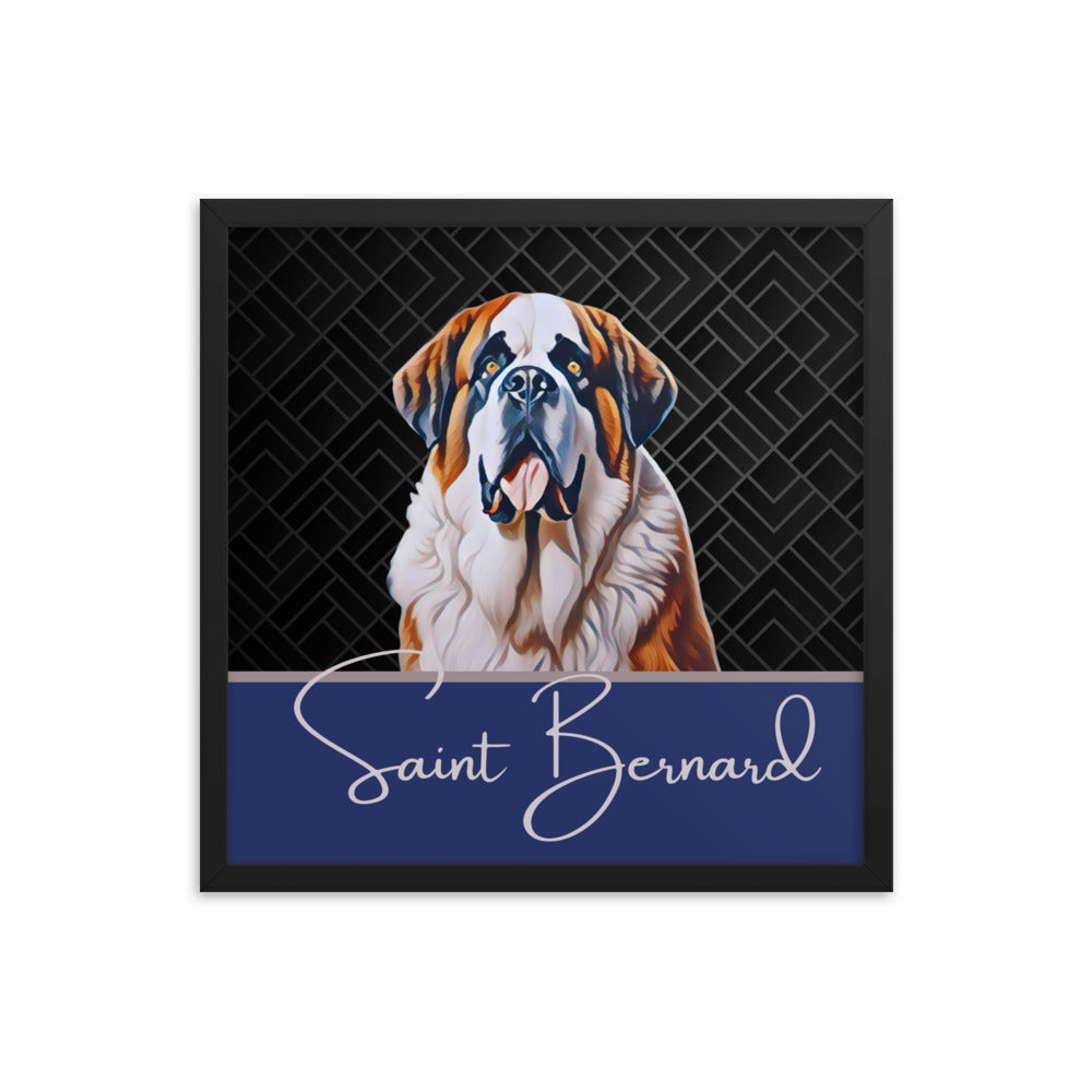 Saint Bernard Framed poster