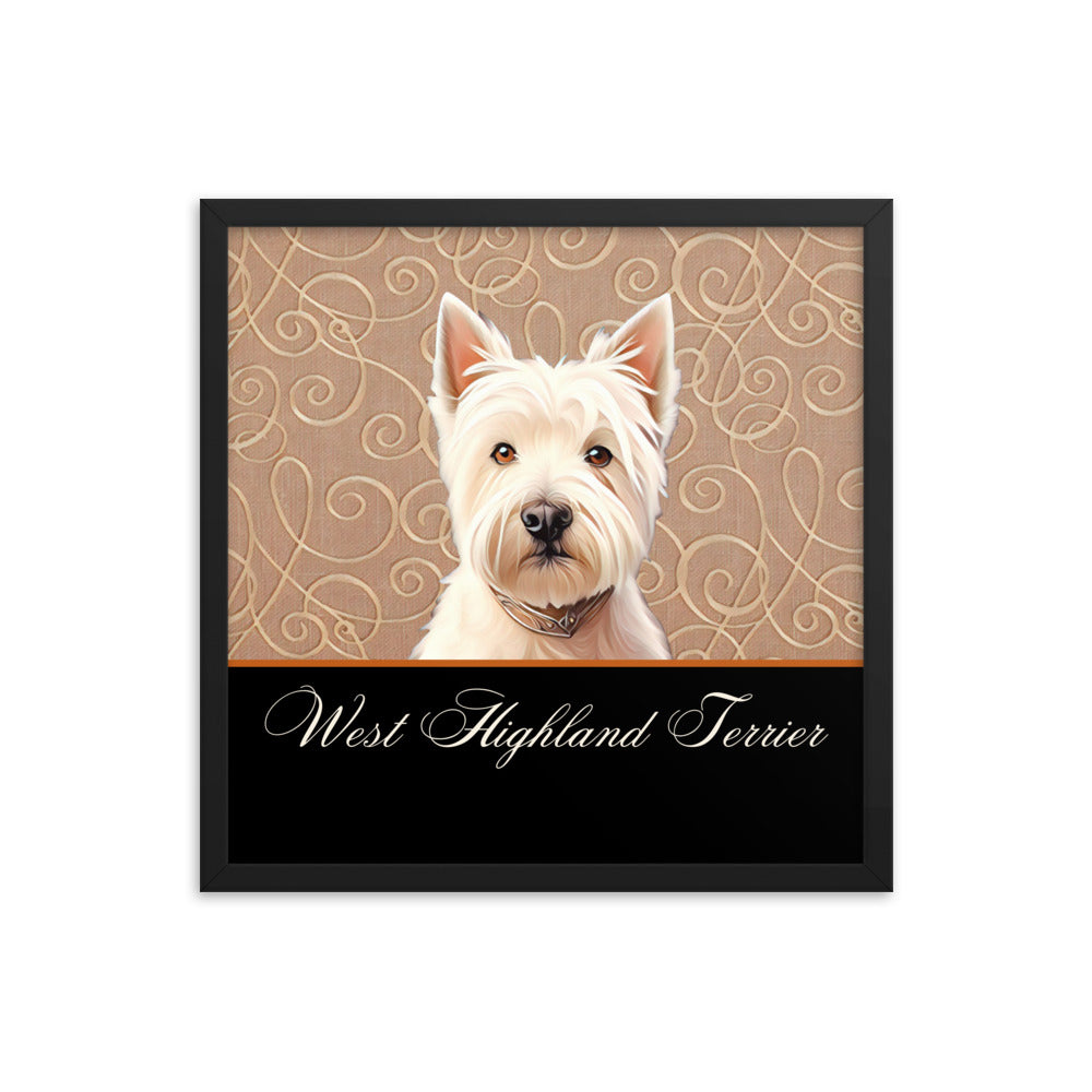 West Highland Terrier Framed poster