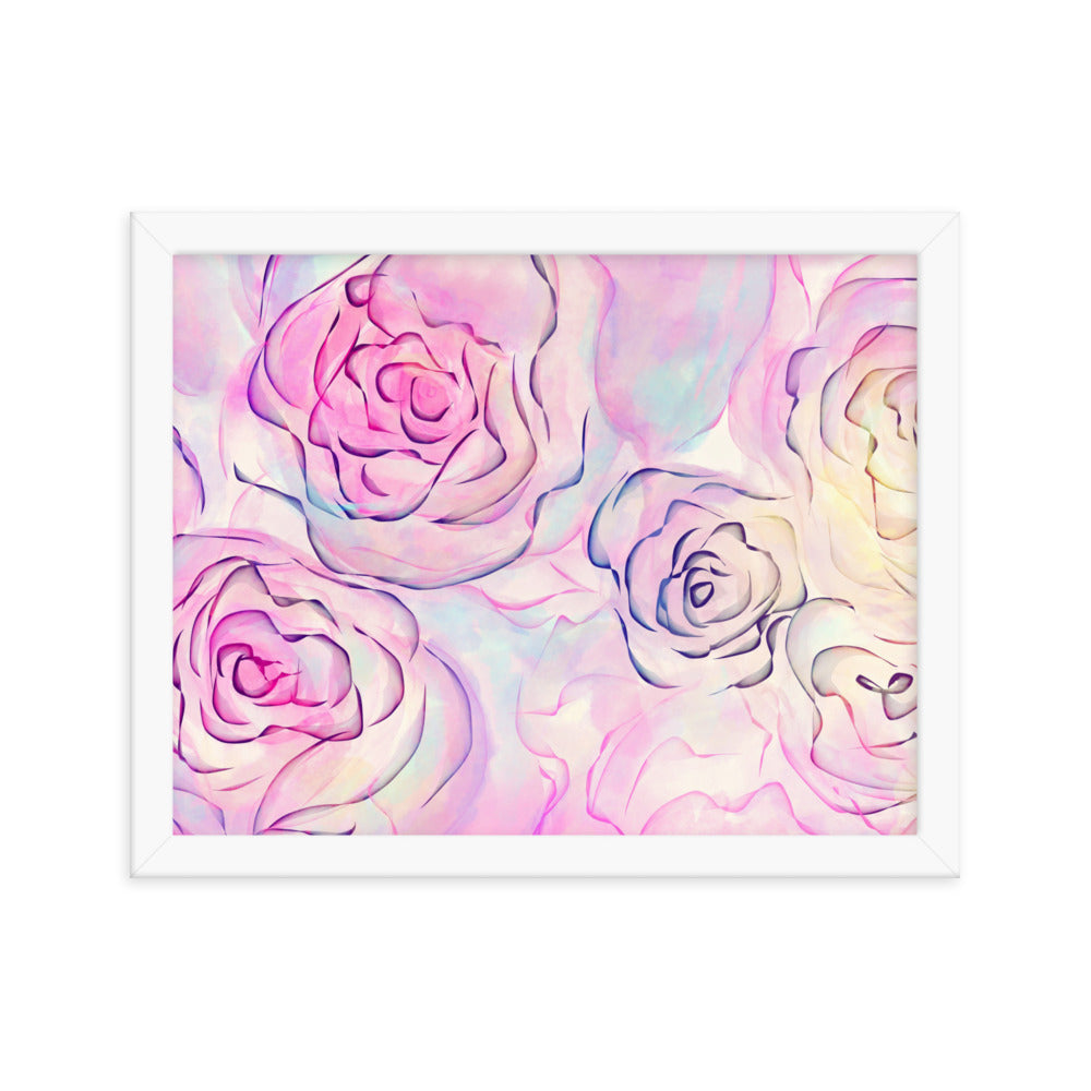 Daily Floral Abstract Framed poster