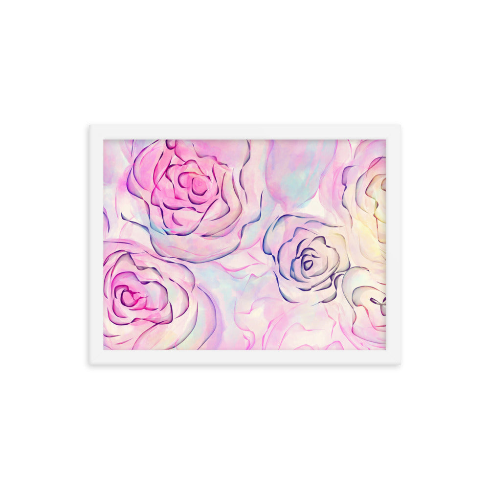 Daily Floral Abstract Framed poster