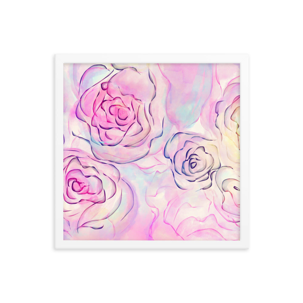 Daily Floral Abstract Framed poster