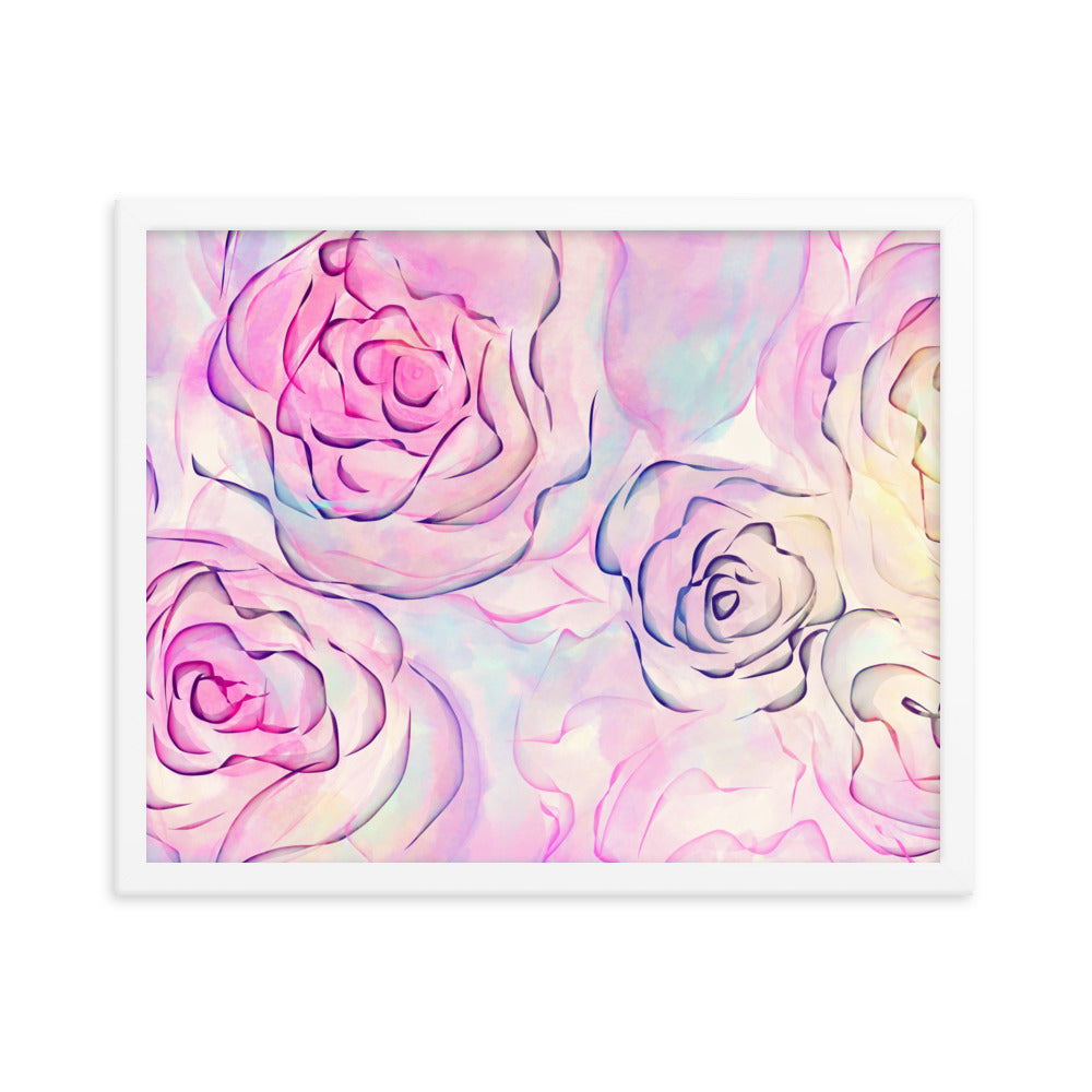 Daily Floral Abstract Framed poster