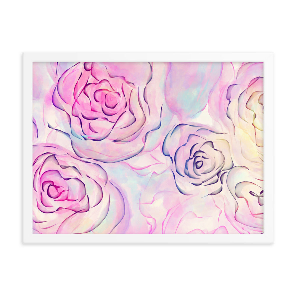 Daily Floral Abstract Framed poster