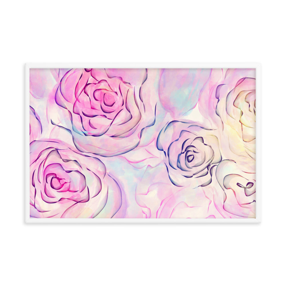 Daily Floral Abstract Framed poster