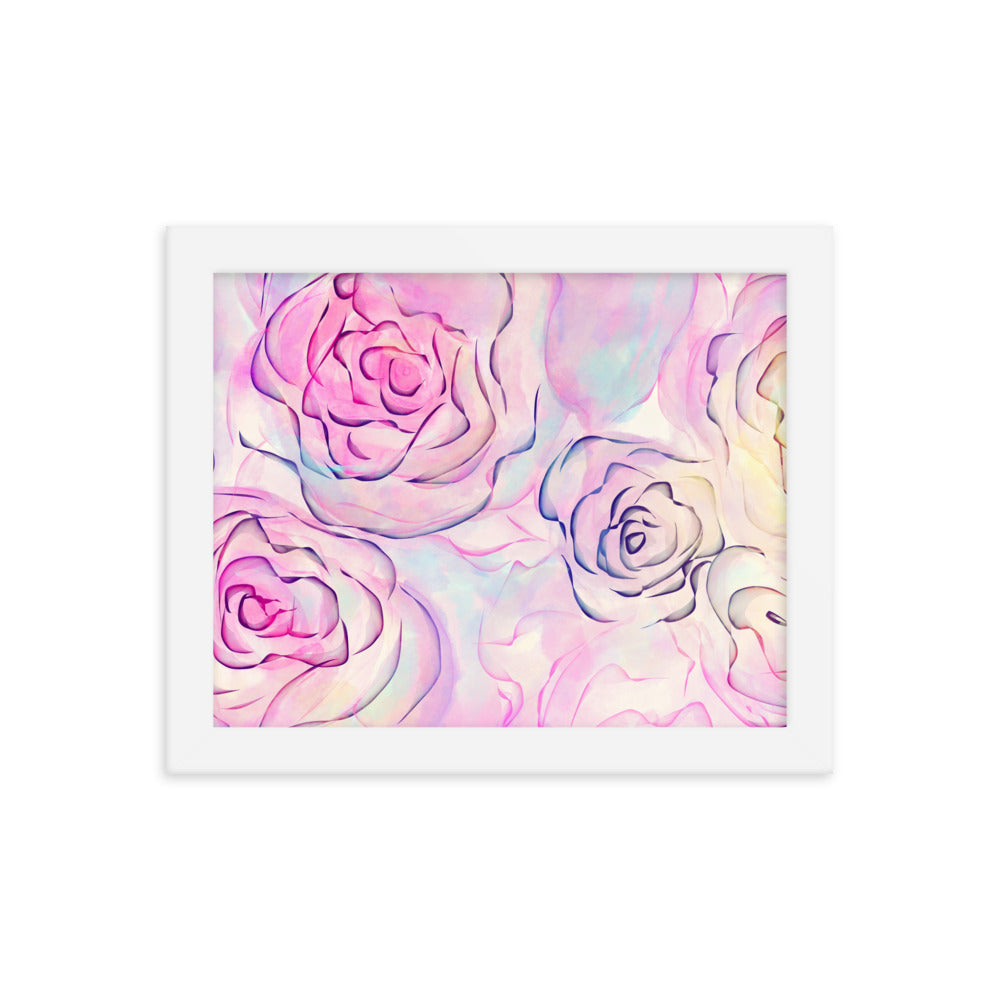 Daily Floral Abstract Framed poster