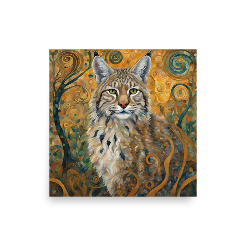 Mountain Forest Bobcat Poster