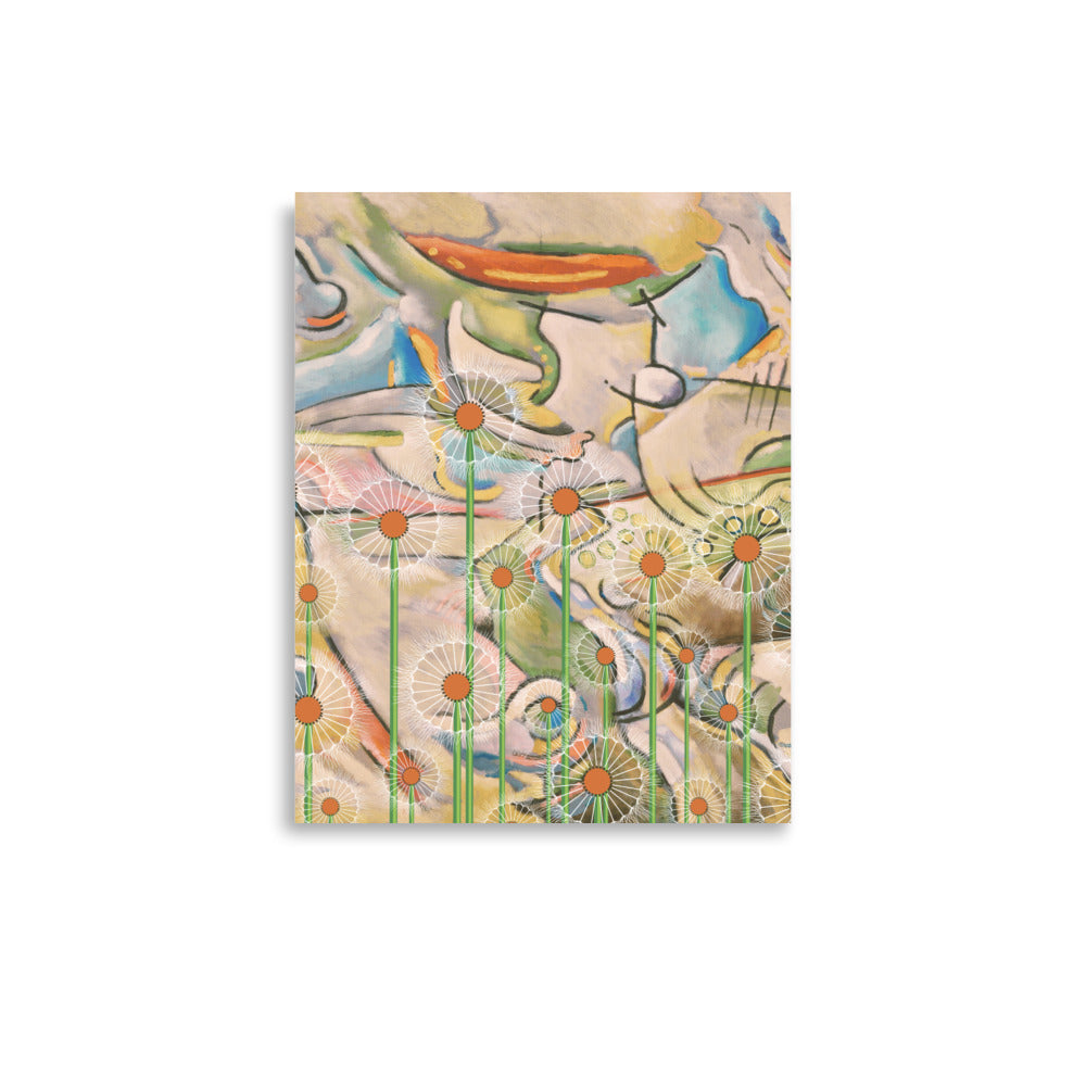 Lewiston Abstract Floral Poster