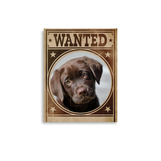 Labrador Mug Shot Wanted Poster