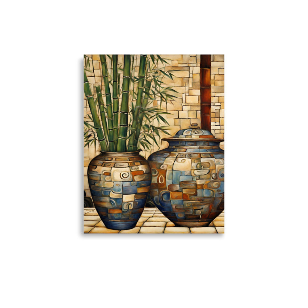 Pots & Bamboo Poster