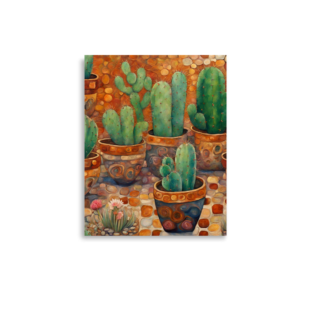 Cactus Pots Poster